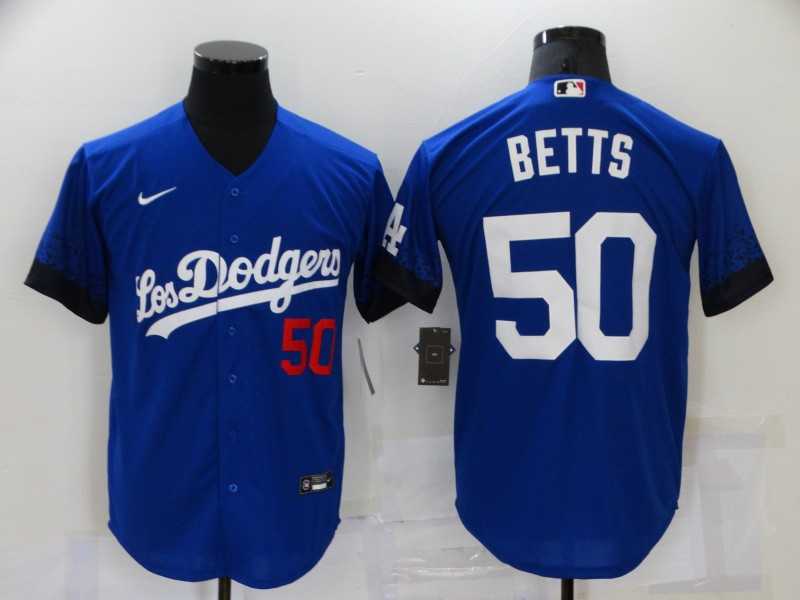 Dodgers 50 Mookie Betts Royal 2021 City Connect Cool Base Jersey,We sell and wholesale Dodgers 50 Mookie Betts Royal 2021 City Connect Cool Base Jersey on line form chian!